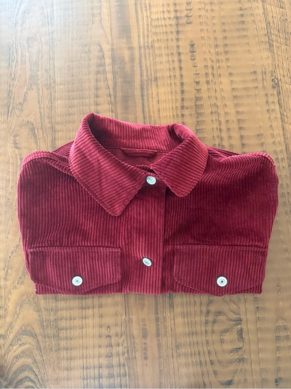 Abercrombie & Fitch Kids Corduroy Jacket in Deep Red
